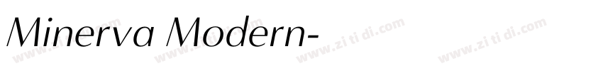 Minerva Modern字体转换